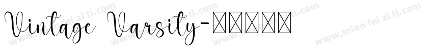 Vintage Varsity字体转换
